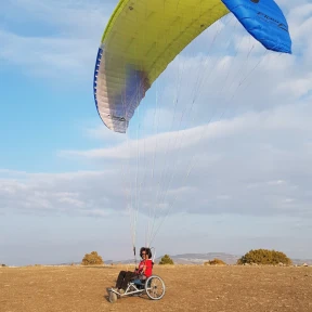 Paragliding Wheelchair, Paragliding